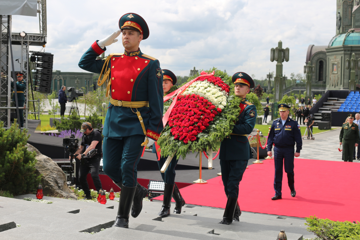 В Главном Храме ВС РФ прошла общероссийская минута молчания