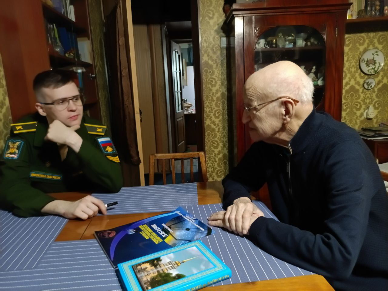 Ветеран космонавтики Владимир Краскин поделился воспоминаниями с курсантами